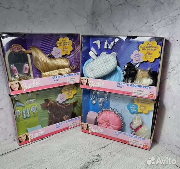 Barbie glam 'N groom pets