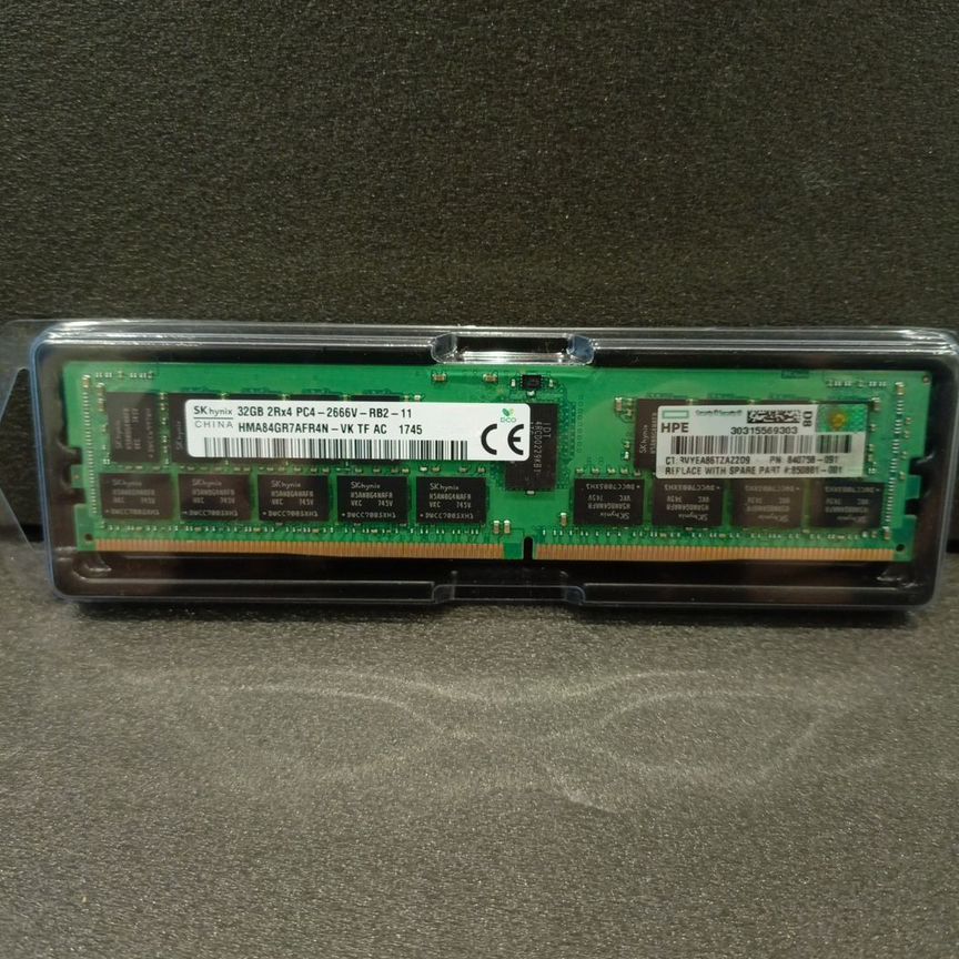 [HMA84GR7AFR4N-VK] Hynix 32 Гб 2666 Мгц Dimm Hpe Hma84gr7afr4n-Vk