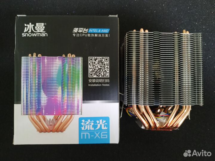 Кулер CPU snowman 4Pin Снеговик