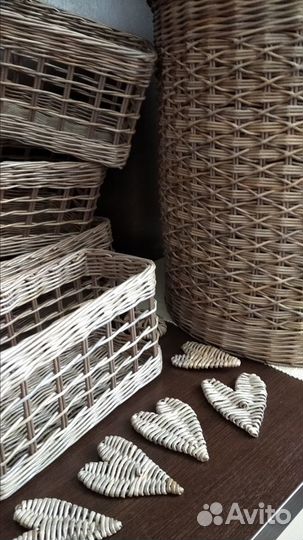 Плетеные изделия из эколозы. Корзины и короба