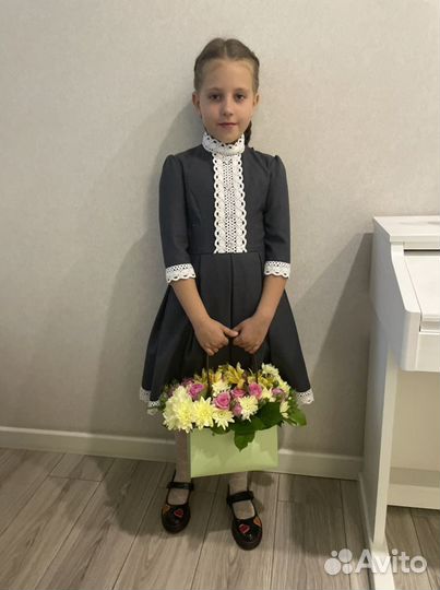 Платье на девочку 7-9 лет рост 128-134см