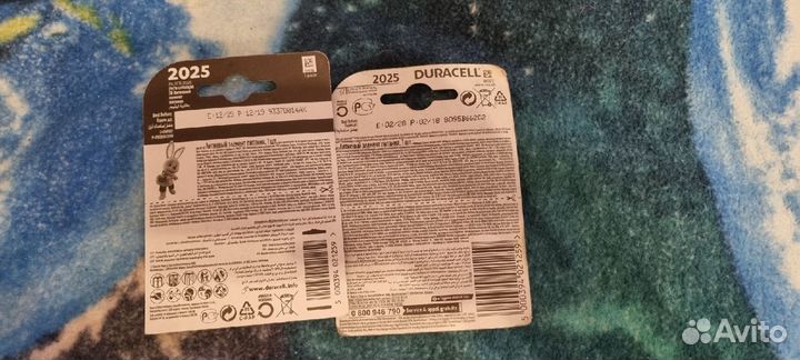 Durecell 2025 2 батарейки