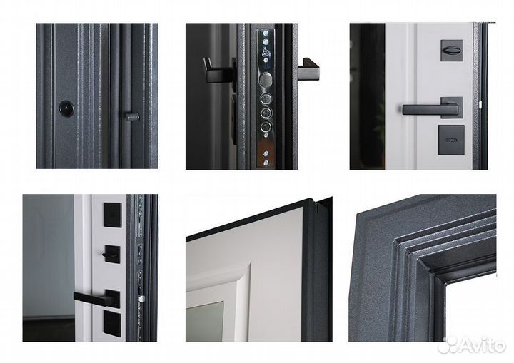 Дверь Арктика с зеркалом терморазрыв