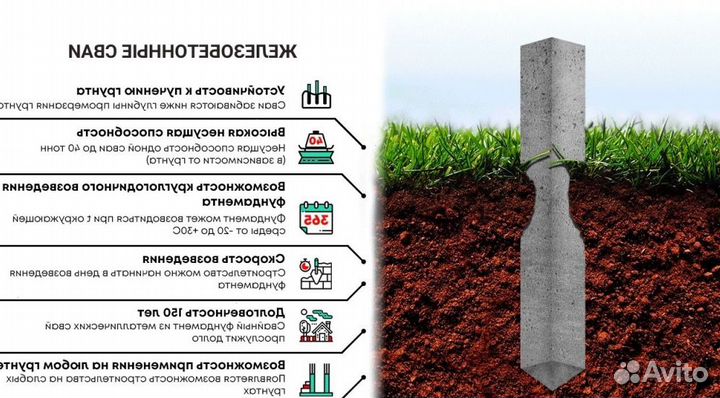 Железобетонные сваи под ключ