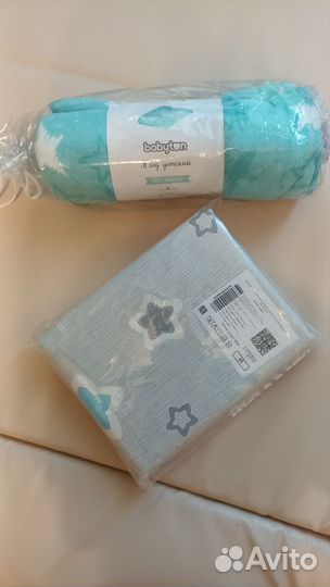 Комплект постельного белья в детскую кроватку+плед