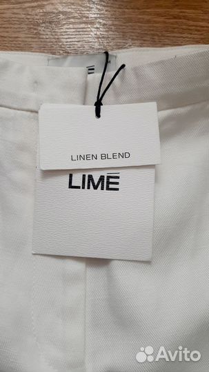 Lime новые брюки лён+хлопок М