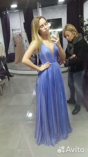 Выпускное вечернее платье в пол Sherri Hill