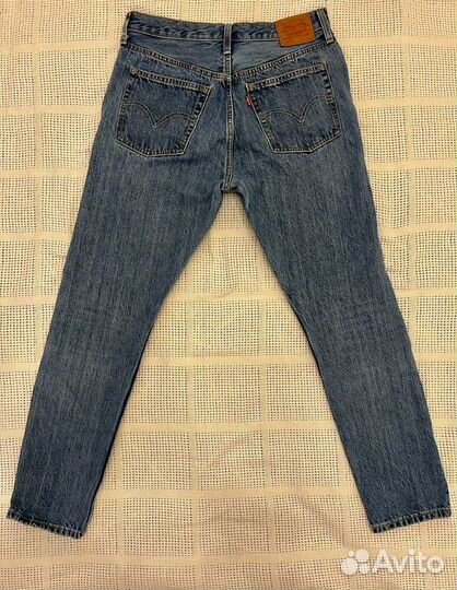 Джинсы levis 501 skinny синие W27 L28