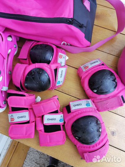 Детские ролики раздвижные и защита