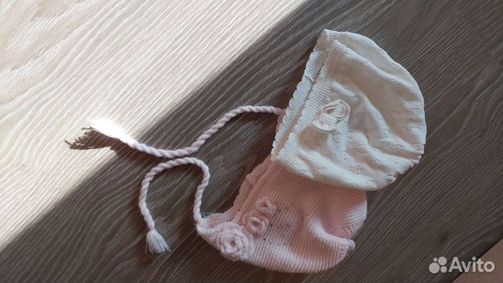 Шапочки для девочки 6мес - 1год