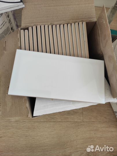 Плитка кабанчик белый