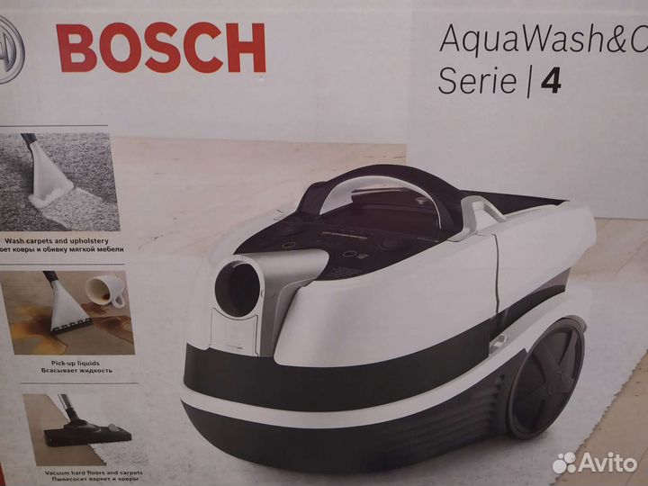 Пылесос bosch aqua washcliean serie4