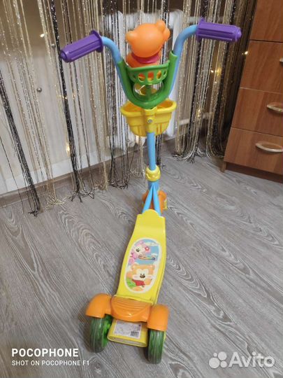 Самокат детский трехколесный бу