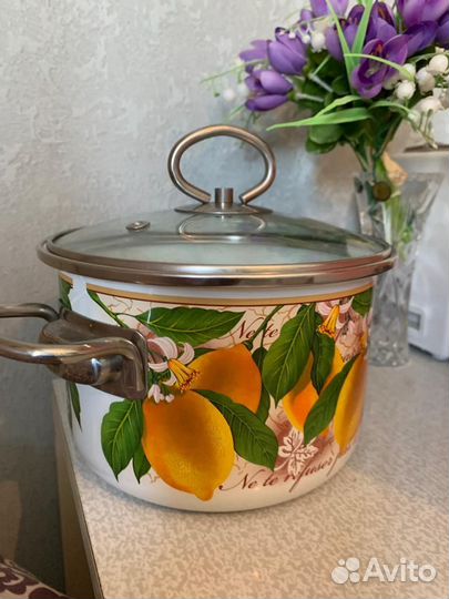 Кастрюля эмалированная 3 Л