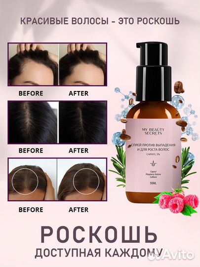 Спрей против выпадения и для роста волос