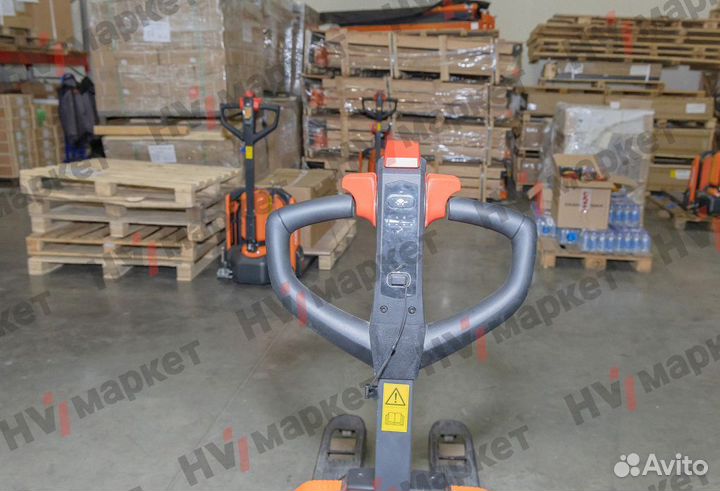 Тележка самоходная PTE15Q2-A 1500 кг, 540/685 * 1150 мм, одинарный ролик, литий-ионный аккумулятор 2
