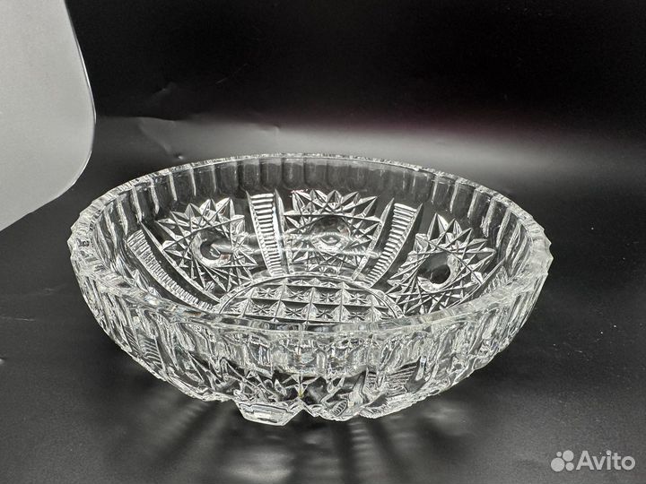 Ваза для фруктов, салатница Хрусталь СССР