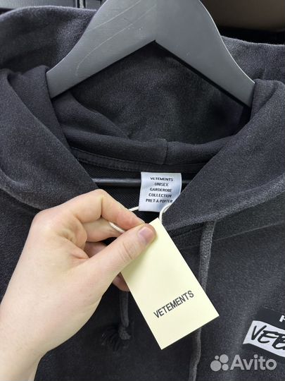 Худи vetements hello оверсайз (новая коллекция)