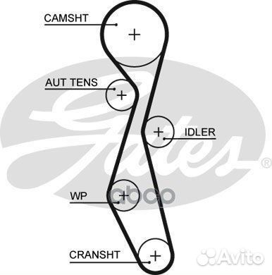 Комплект ремня грм ford/peugeot/citroen 2.2D 06