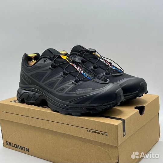 Кроссовки Salomon XT-6 Gore-tex (термо) черные