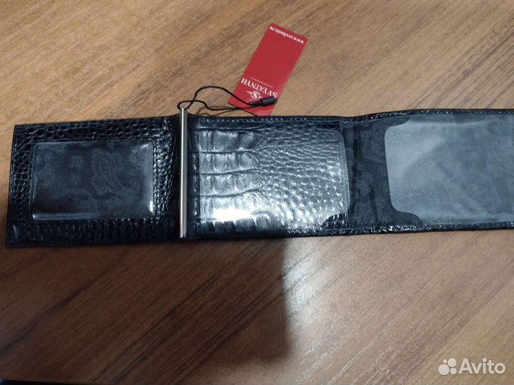 Кошелек мужской новый, натуральная кожа