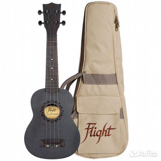 Flight NUS 310 blackbird Укулеле сопрано с чехлом