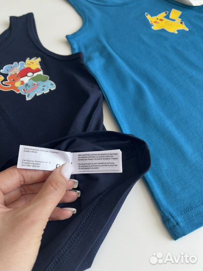 Майки C&A (122/128, 134/140) Покемоны
