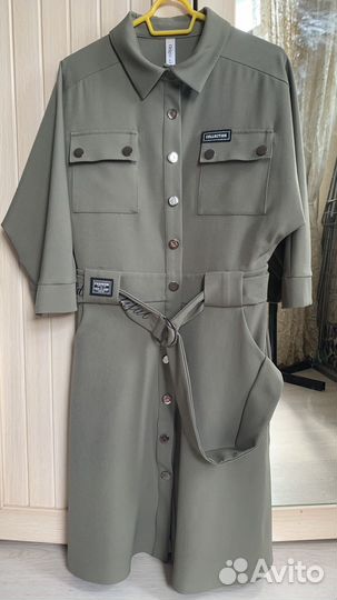 Платье хаки