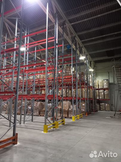 Стеллажи фронтальные палетные для поддонов