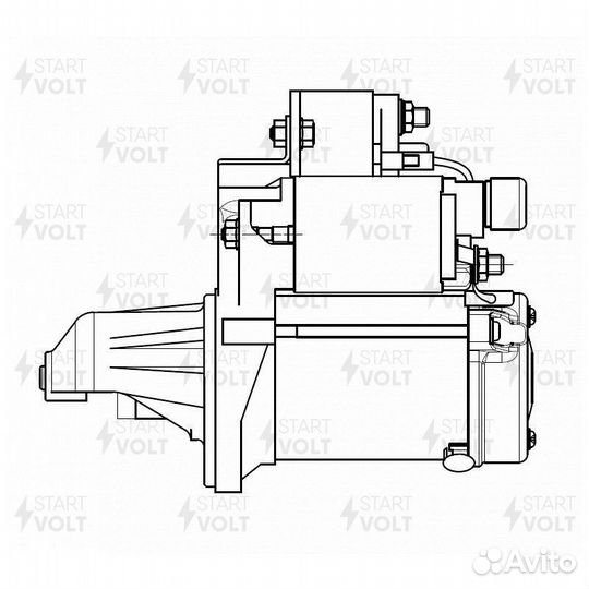 Стартер для а / м subaru forester sj (12) / xv gp
