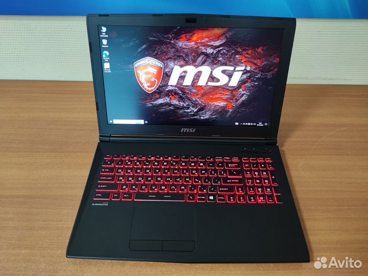 Игровой ноутбук MSI i7 /GTX 1050 4gb / 16gb