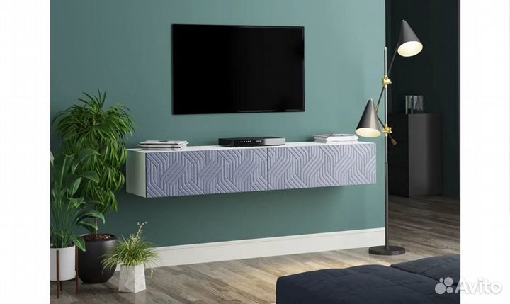 Тумба под тв Виго Марвин подвесная Модерн 7 мдф