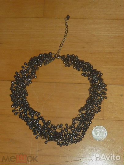 Бусы Железные пузырьки Длина 46 см(регулируемая)