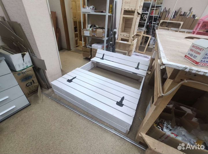 Детская песочница 120*120 белая