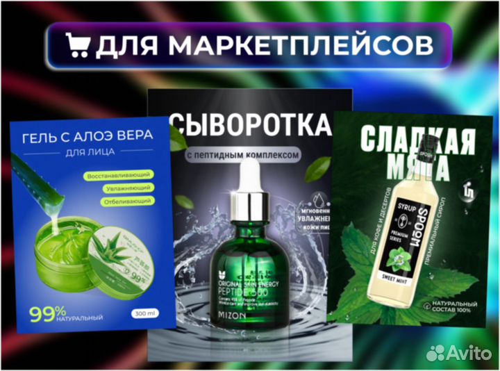 Инфографика Анимация карточки для Ozon Wb