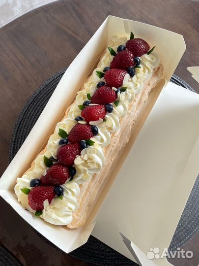Меренговый рулет 