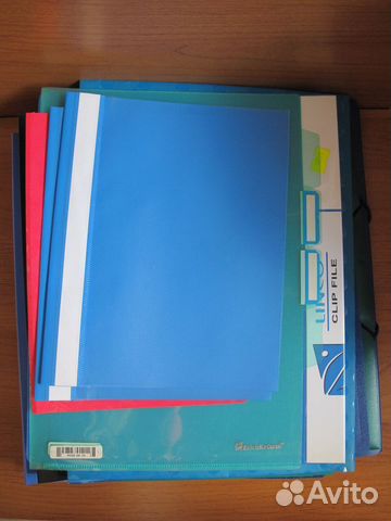 Папки пластиковые новые и б/у одним лотом