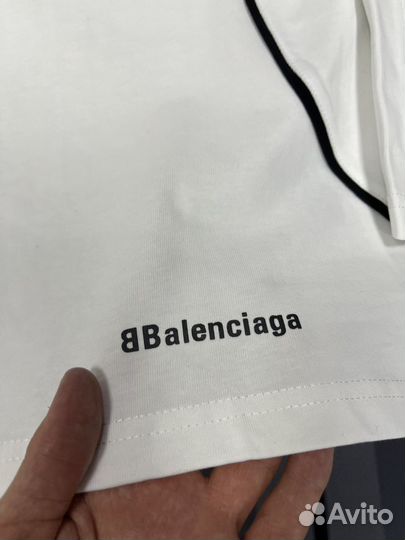 Лонгслив balenciaga paris soccer (стиль 2024)