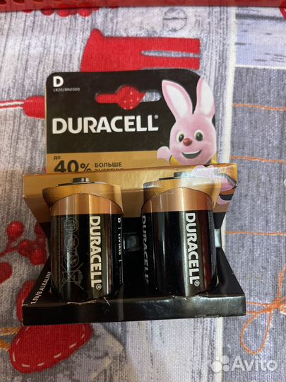 Батарейки duracell lr20