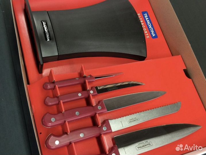 Набор tramontina Ultracorte 5 ножей с подставкой