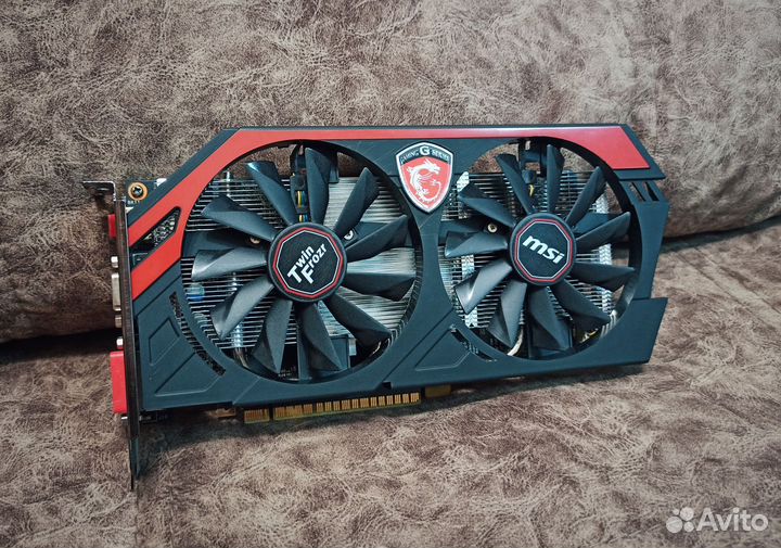 Видеокарта MSI GTX 750Ti 2Gb OC на пломбе без доп