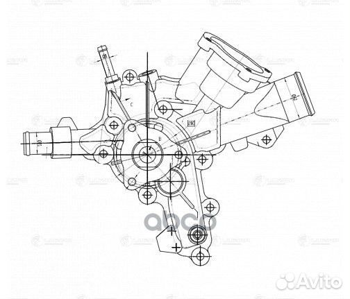 Насос водяной для а/м Opel Astra H (04) /Corsa