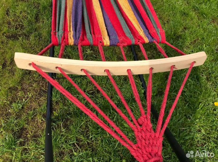 Подвесной гамак туристический с каркасом