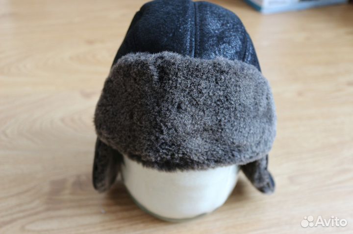 Шапка Натуральный мех и кожа