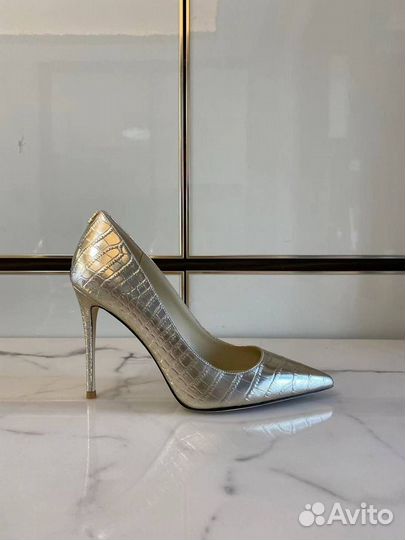 Туфли лодочки Jimmy Choo кожа крокодил