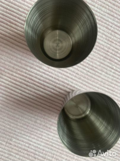 Фляжка и 2 рюмки нержавеющая сталь