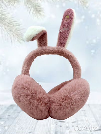 Наушники меховые тёплые с ушками