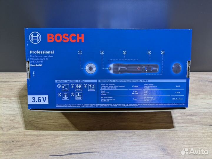 Аккумуляторная отвертка Bosch GO3