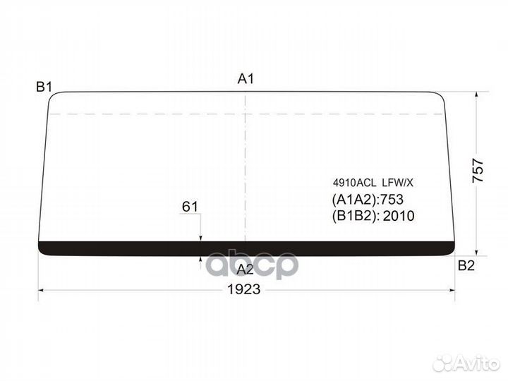 Стекло лобовое Man L-Series 86- / Hania Sinotruck