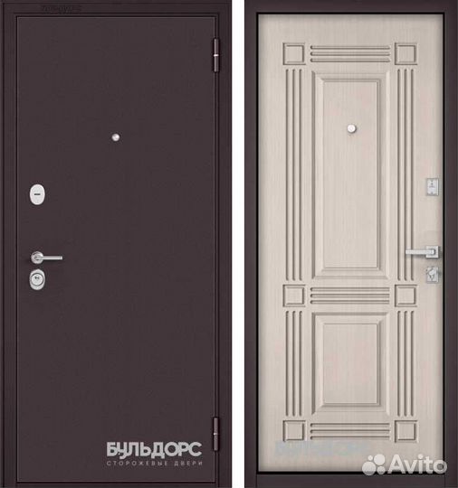 Дверь входная Бульдорс mass 70 М-104 Ларче бьянко